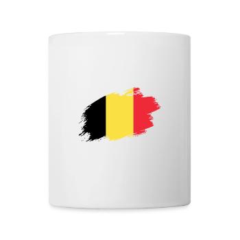 Belgique Drapeau belge drapeau - Mug blanc - blanc - Devant