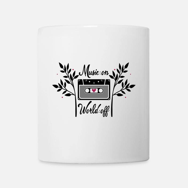 World on Music off - Mug - white