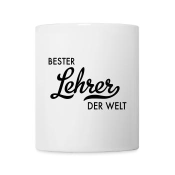 Bester Lehrer der Welt - Tasse - Weiß - Vorne