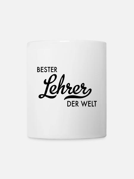 Bester Lehrer der Welt - Tasse - Weiß