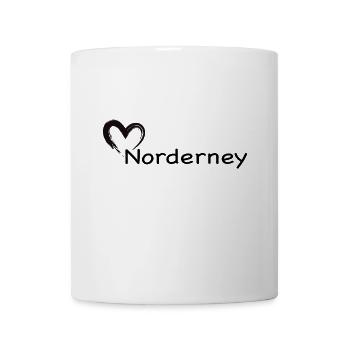 Ein Herz für Norderney - Tasse - Weiß - Vorne
