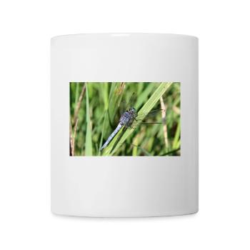 Libellen Poster Blaupfeil Geschenk - Tasse - Weiß - Vorne