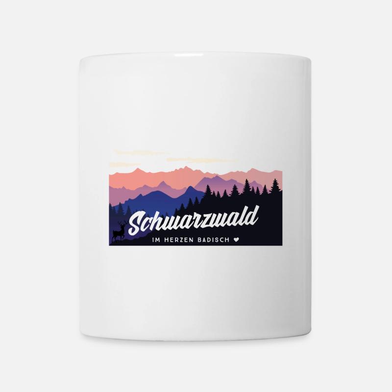Schwarzwald - im Herzen Badisch - Tasse - Weiß