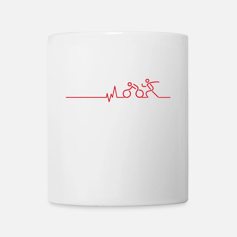 Run & Bike - Duathlon - Mug blanc - blanc