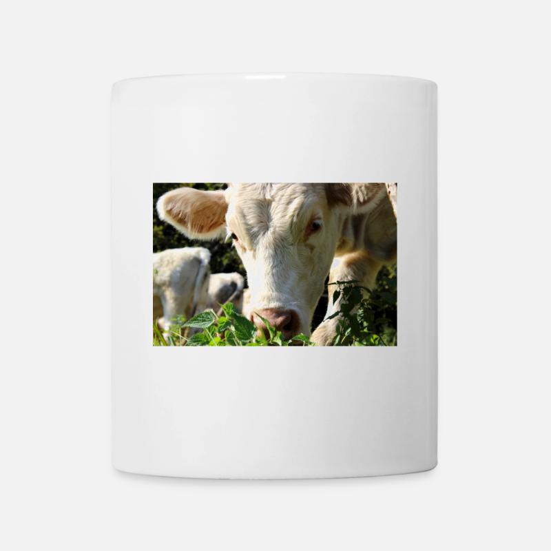 Affiche vache - Mug blanc - blanc