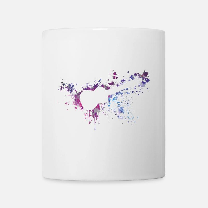 ukulele splash - Tasse - Weiß