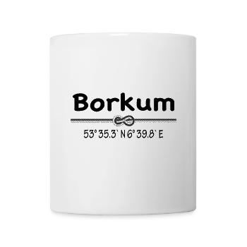 Coordinates Borkum - Mug - white - Front