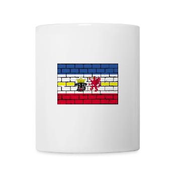 Drapeau drapeau Mecklembourg-Poméranie occidentale - Mug blanc - blanc - Devant