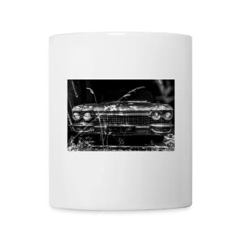 Voiture classique Cadillac - Mug blanc - blanc - Devant