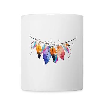 Farbenfroher Traumfänger-Design - Tasse - Weiß - Vorne