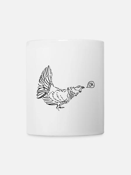 tétras calme - Mug blanc - blanc