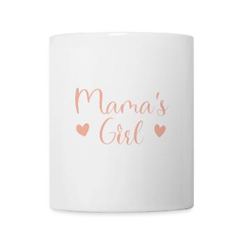 Mama Tochter Schriftzug Rosa - Tasse - Weiß - Vorne