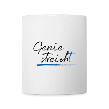 Coup de génie - coups de génie - peintre (noir / bleu) - Mug blanc - blanc - Devant