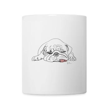 Mops - Tasse - Weiß - Vorne