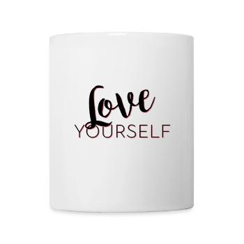 Love Yourself lettrage Pascal Voggenhuber - Mug blanc - blanc - Devant