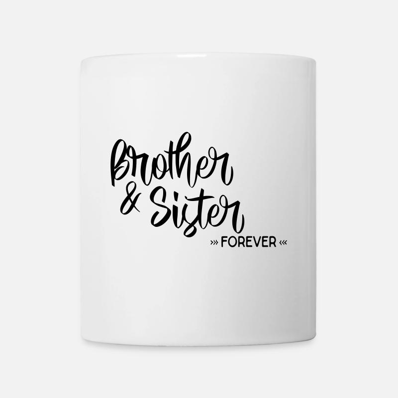 frère et soeur - Mug blanc - blanc
