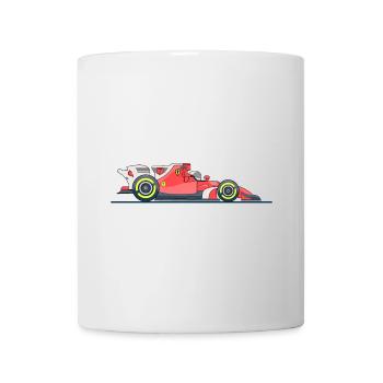 Racing car car racing - Mug - white - Front