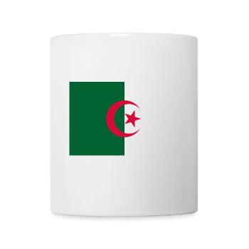 Aufkleber Flagge von Algerien Aufkleber Algerien Aufkleber - Tasse - Weiß - Vorne