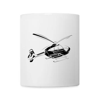 Heli Helicopter Flying Helicopter Symbol Icon - Mug - white - Front
