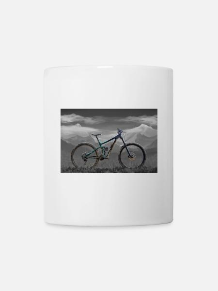 vélo de montagne - Mug blanc - blanc
