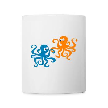 Octopus Valentine’s Day Comic Sea Octopus Enfant - Mug blanc - blanc - Devant