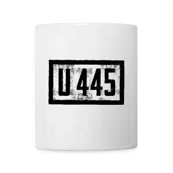 Conception de sous-marin avec police U 445 - Mug blanc - blanc - Devant