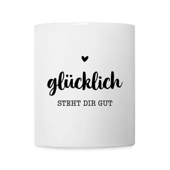 Happy is good for you - Heart - Mug - white - Front