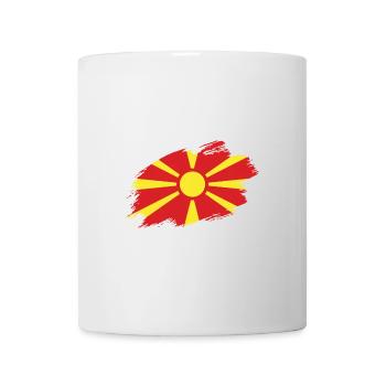 Mazedonien mazedonische Flagge Fahne - Tasse - Weiß - Vorne