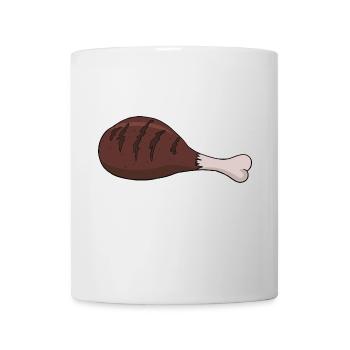 Gegrillter Chicken Wing Barbeque Grillen BBQ - Tasse - Weiß - Vorne