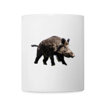 Wildschwein Portrait in Naturtönen - Tasse - Weiß - Vorne