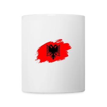Albanien albanisch Flagge Fahne - Tasse - Weiß - Vorne
