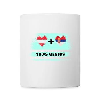 Austria and Serbia 100% Ingenious / Gift - Mug - white - Front