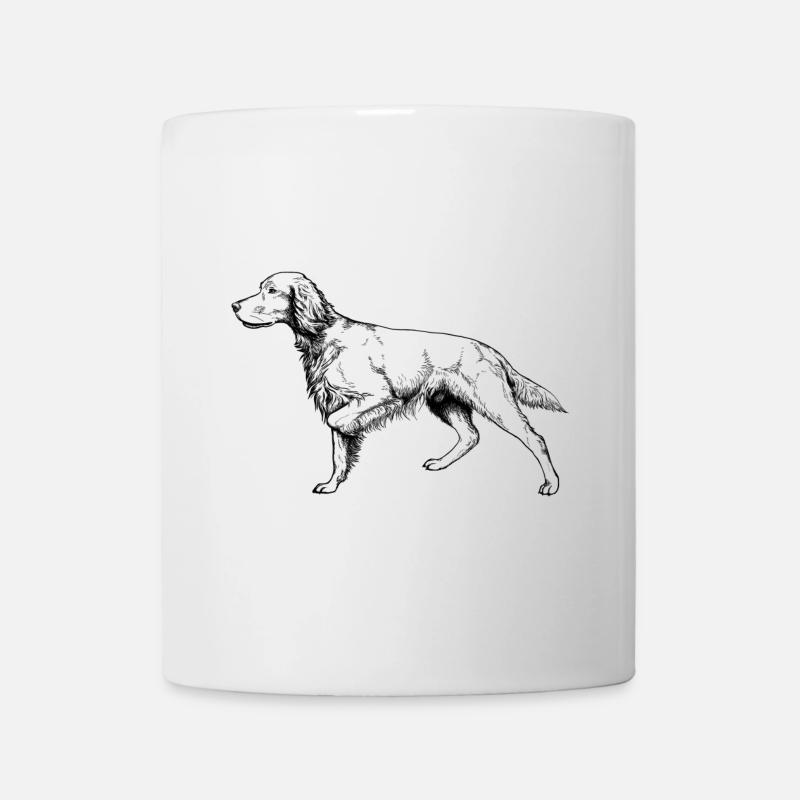 Setter ci-dessus - Mug blanc - blanc