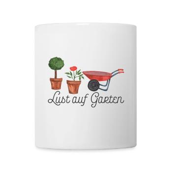 Lust auf Garten - Tasse - Weiß - Vorne