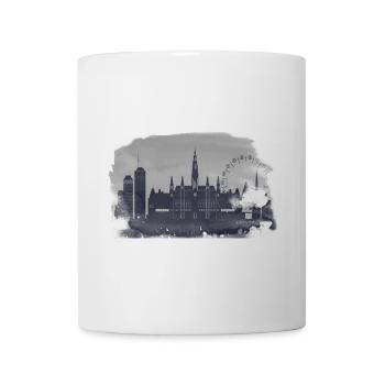 Vienna Skyline Watercolor Silhouette - Mug - white - Front