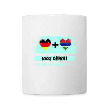 Germany and Gambia 100% Ingenious / Gift - Mug - white - Front