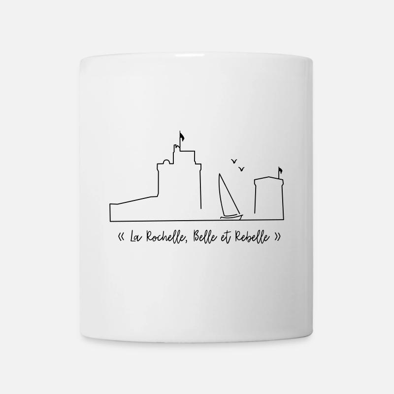 La Rochelle design blanc - by Nicolas Poitevin - Mug blanc - blanc