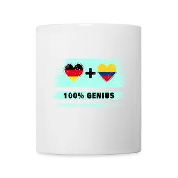 Germany and Colombia 100% Ingenious / Gift - Mug - white - Front