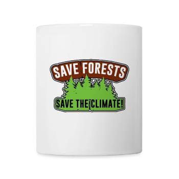 Save the forests - save the climate! - Mug - white - Front