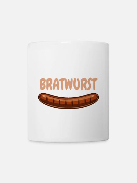 Team Bratwurst - Grill Fan - Grillen Wurst - Tasse - Weiß