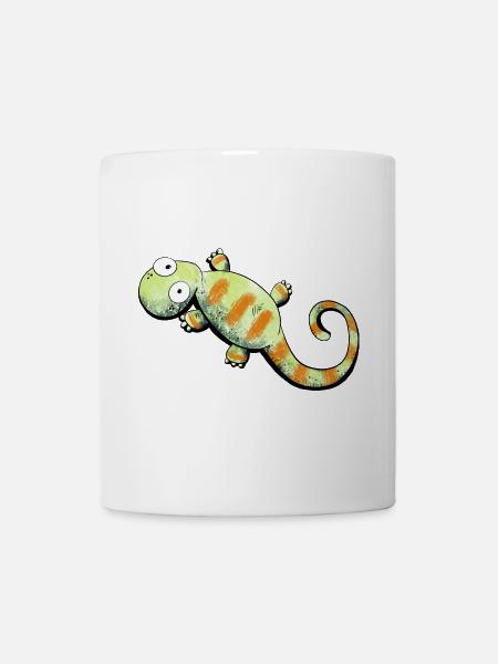 Happy Gecko I Echse - Tasse - Weiß