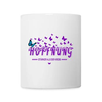 Hoffnung stärker als der Krebs - Tasse - Weiß - Vorne