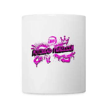 Motorrad Prinzessin Graffiti Design - Tasse - Weiß - Vorne