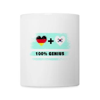 Deutschland und Südkorea 100% Genial / Geschenk - Mug - white - Front