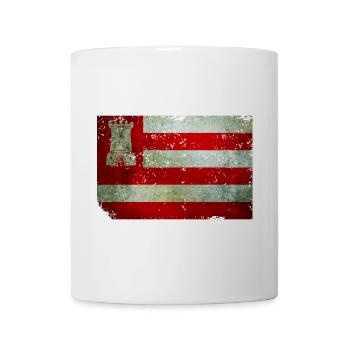 T-Shirt Flagge von Alkmaar Grunge Effekt Nederland - Tasse - Weiß - Vorne