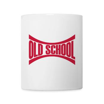 Logo Old School - Mug blanc - blanc - Devant