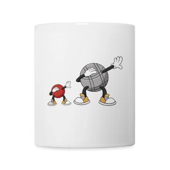 Dabbing Boulekugeln für Bouler boulen Boulesport - Tasse - Weiß - Vorne