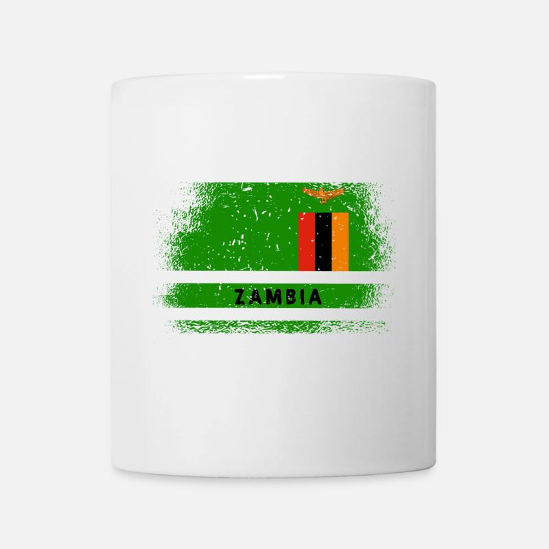 Sambia Flagge - Tasse - Weiß