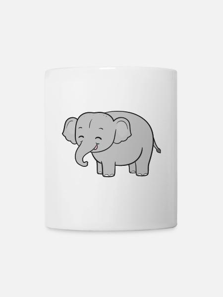 Éléphants éléphants - Mug blanc - blanc