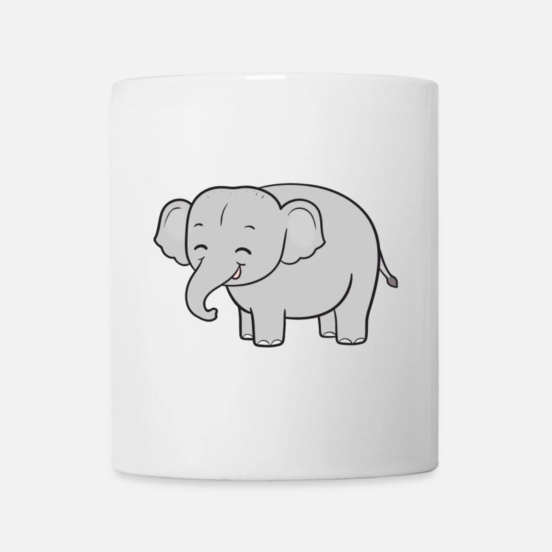 Éléphants éléphants - Mug blanc - blanc